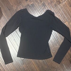 Aritzia golden backless longsleeve